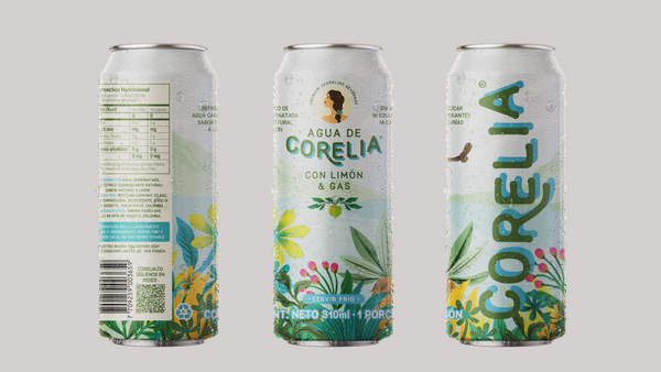 Sparkling Water with Natural Lime Flavor..Agua con Gas con Sabor Natural a Limón